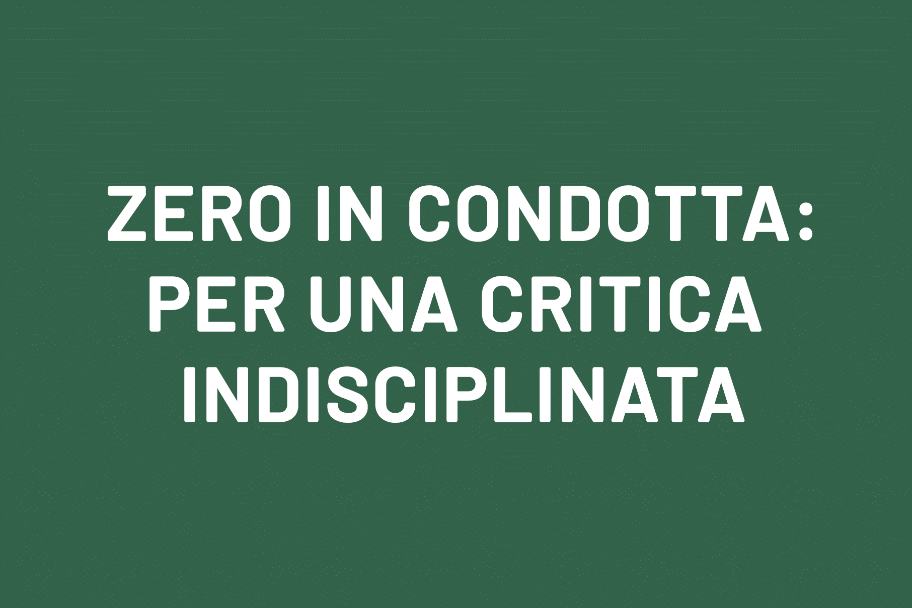 zeroincondotta